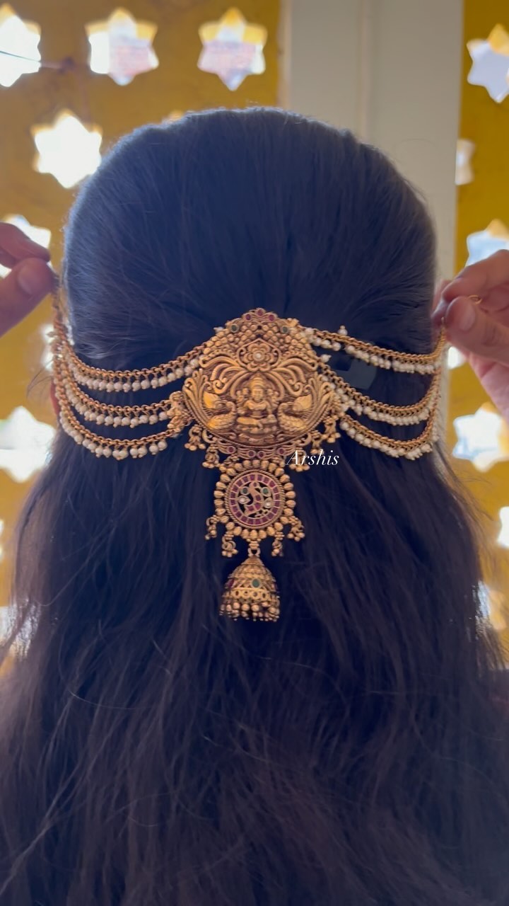 Traditional Gold Platted Hair  Clip